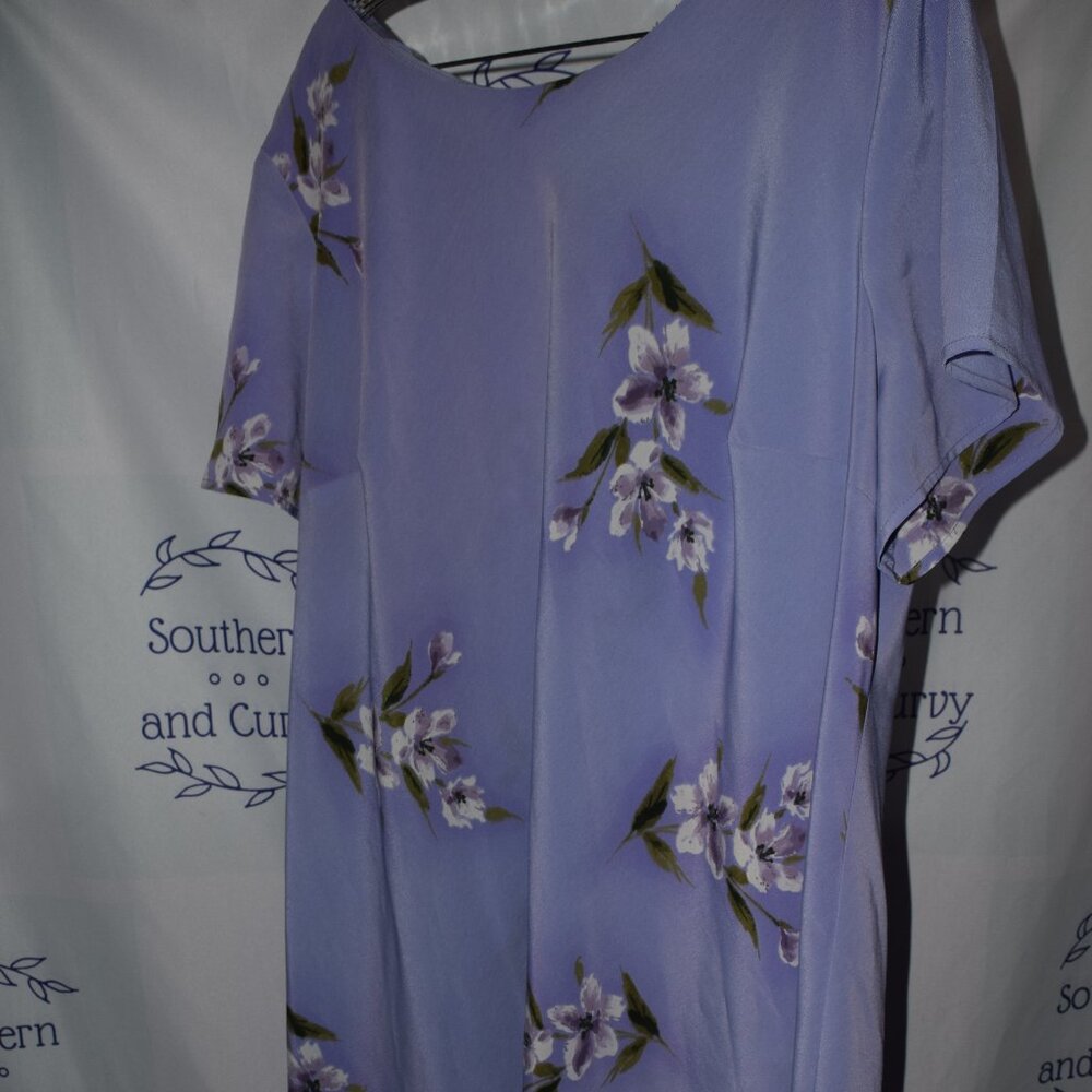 Alesia International Straight Dress, Floral Print, Size 24W